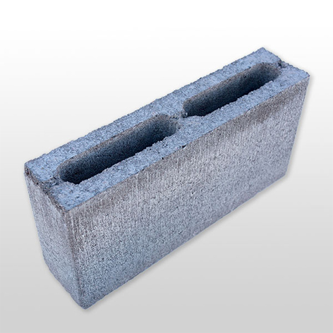 Besser Block Full 390 x 190 x 90 Masonry Concrete Hollow Grey Block - Image 2