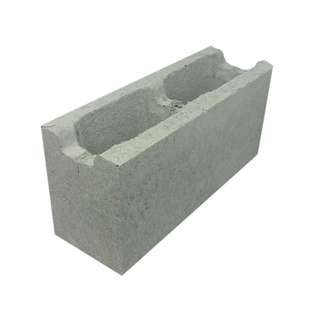 Besser Block Channel 390 x 190 x 140 Masonry Concrete Grey Hollow Block Recessed Web - Image 2