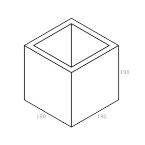 Besser Block Half 190 x 190 x 190 Masonry Concrete Grey Block