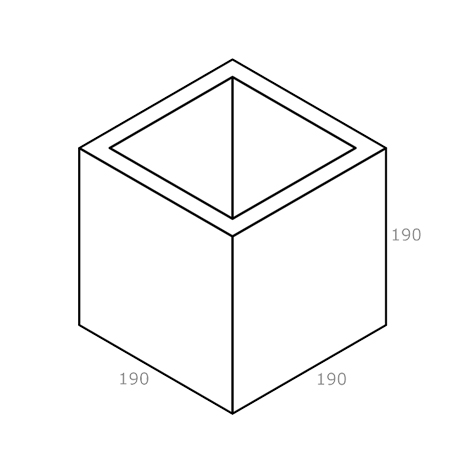 Besser Block Half 190 x 190 x 190 Masonry Concrete Grey Block