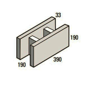 Besser Block Stretcher 390 x 190 x 190 Masonry Concrete Block