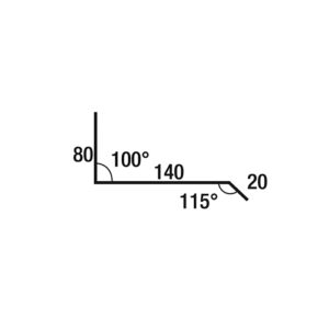 Under Flashing Capping Zincalume