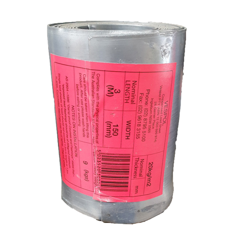 Lead Dampcourse 150mm x 3m Flashing 20kg/m2 Vespol