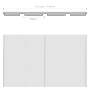Weathertex 3660 x 1196 x 9.5mm WeatherGroove Smooth 300mm Groove