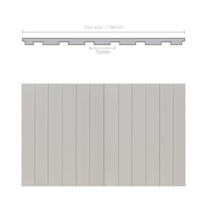 Weathertex 3660 x 1196 x 9.5mm WeatherGroove Smooth 75mm Groove