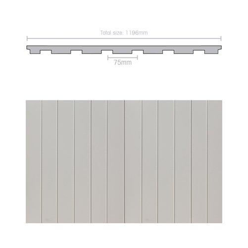Weathertex 3660 x 1196 x 9.5mm WeatherGroove Smooth 75mm Groove