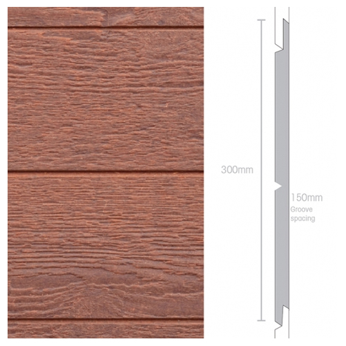 Weathertex 3660 x 300 x 9.5mm Natural vGroove 150mm V Groove - Image 2